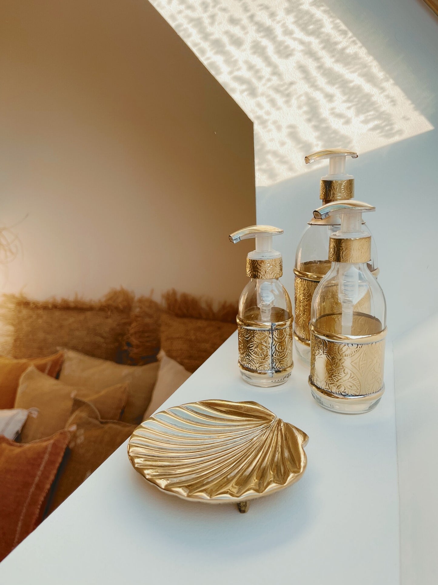 Zeepdispenser Messing - Large