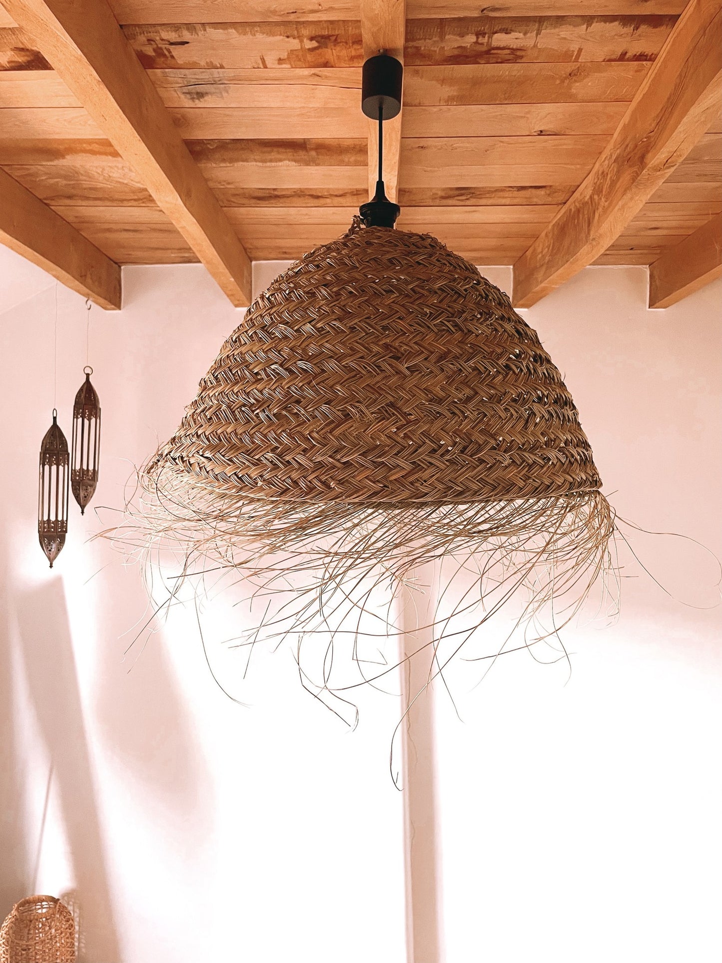 Hanglamp Zeegras - Bol - L