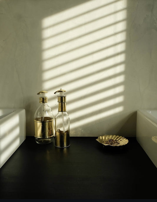 Zeepdispenser Messing - Lang