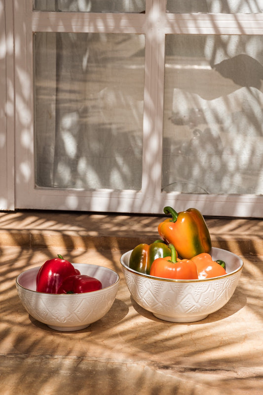 Kom Empreinte - Wit - Large