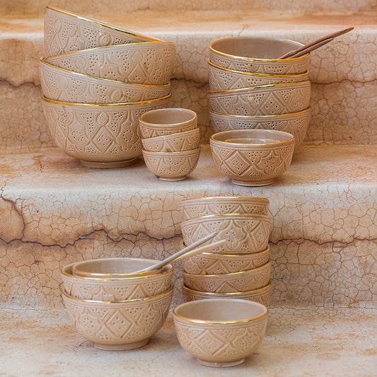 Kom Empreinte Large - Sand - Large