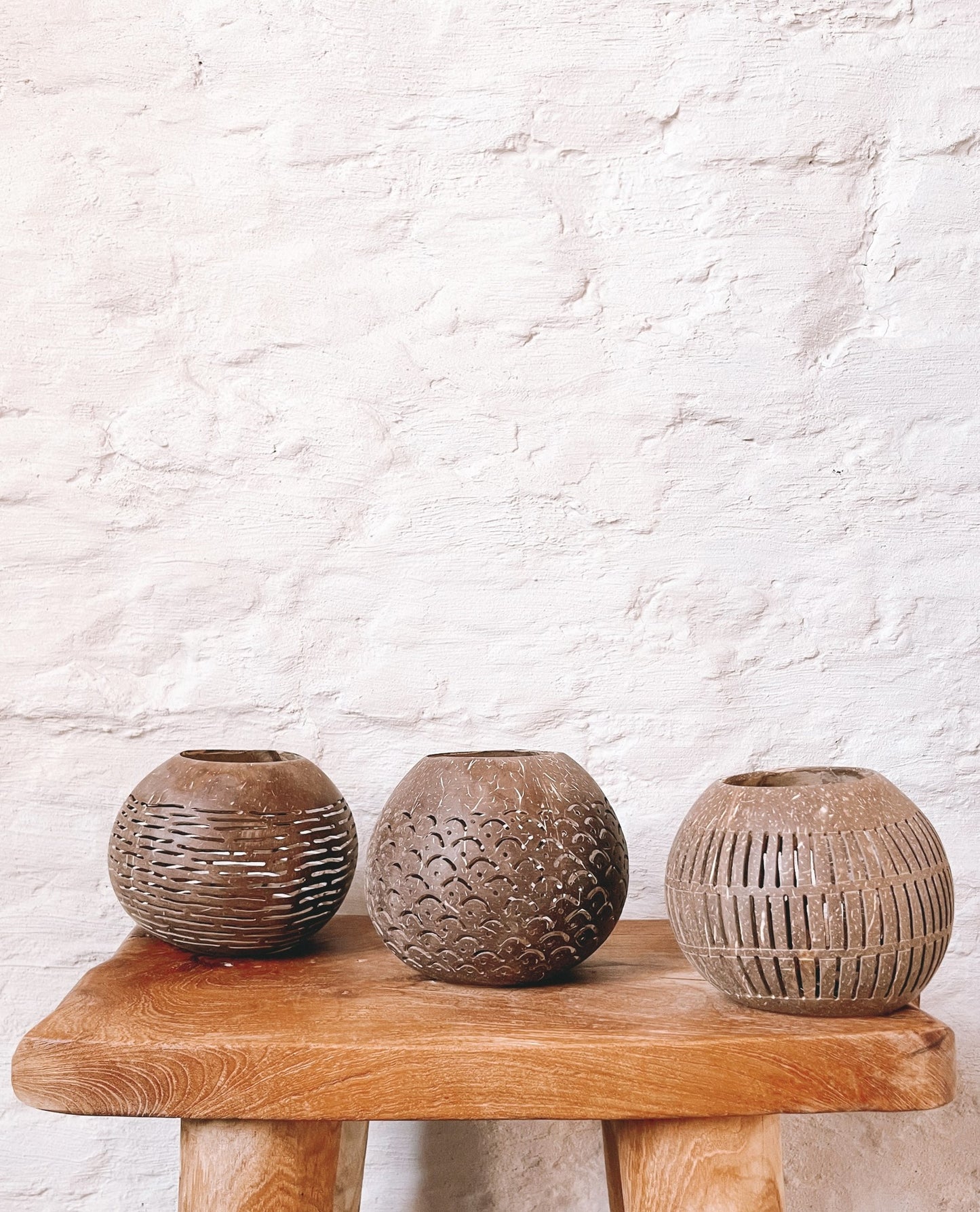 Kokosnoot kaars - boogjes